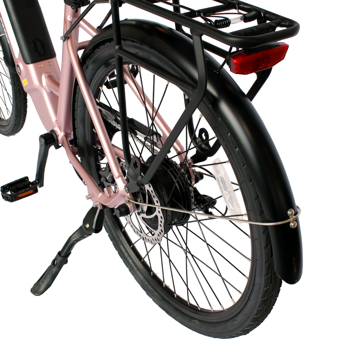 GIO Storm eBike Rose Gold 48V 500W Samsung Battery 46mi Range