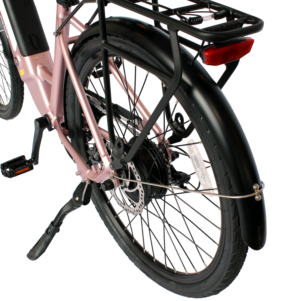 GIO Storm eBike Rose Gold 48V 500W Samsung Battery 46mi Range