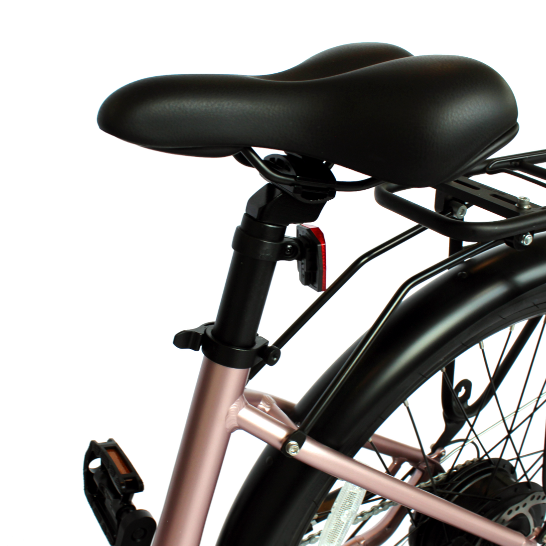 GIO Storm eBike Rose Gold 48V 500W Samsung Battery 46mi Range