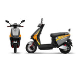 GIO Ultron eScooter with a 500W motor, 20 mph speed, 35 miles range, and sleek design. Features include hydraulic disc brakes and digital LCD display.
