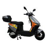 GIO Ultron eScooter with a 500W motor, 20 mph speed, 35 miles range, and sleek design. Features include hydraulic disc brakes and digital LCD display.