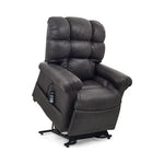 UltraComfort UC556 Vega zero gravity lift recliner in smoke gray, shown in lift position